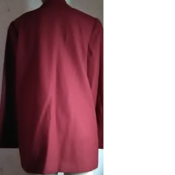 Sag Harbor Red Wool Blazer Size 14 - Picture 3 of 6